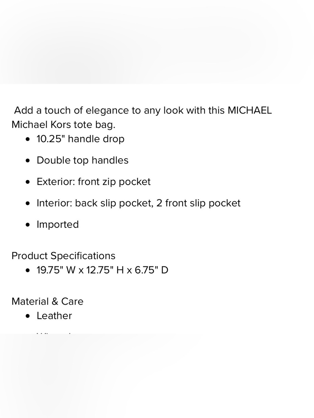 Michael Kors brown Embossed Leather Tote - Picture 16 of 16
